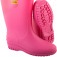 Bota de PVC rosa com forro 