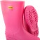 Bota de PVC rosa com forro    