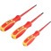 Jogo de chaves de fenda e phillips isolada com 3 pe�as IEC60900