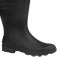 Bota de PVC preta cano m�dio sem forro