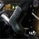Bota de PVC preta cano m�dio sem forro Stradeiro 