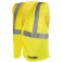 Colete refletivo tipo blus�o com bolso e ziper amarelo - CV 104  