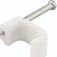 Grampo pl�stico redondo para fios de 6 mm