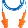 Protetor auditivo tipo plug de silicone com cord�o em PVC