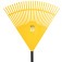 Vassoura pl�stica para grama 26 dentes com cabo 6 p�s