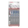 L�mina serra tico tico 91,5 mm 36 D para madeira 5 pe�as - Basic For Metal