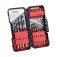 Jogo de brocas para metal 1 a 10 mm 18 pe�as com estojo - HSS-PointTeQ