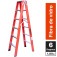 Escada tesoura dupla em fibra de vidro 6 degraus 1,80 m - ESC06180