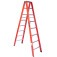 Escada tesoura dupla em fibra de vidro 8 degraus 2,40 m - ESC08240