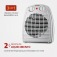 Aquecedor el�trico 2.000 watts 3 em 1 - A-08  220V