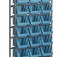Estante met�lica com gavetas 21 gavetas n� 7 modelo pr�tico azul 