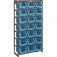 Estante met�lica com gavetas 21 gavetas n� 7 modelo pr�tico azul 