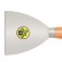 Esp�tula r�gida 10 cm em a�o com cabo de madeira