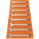 Jogo de chave combinada 6 a 22 mm a�o cromo van�dio com 17 pe�as - 44660217