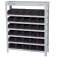 Estante met�lica com 30 gavetas n� 3 preta - EP30/3P