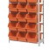 Estante met�lica com 21 gavetas n� 7 laranja - EF21/7L