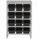 Estante met�lica com 12 gavetas n� 5 preta - EM12/5P
