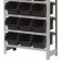 Estante met�lica com 12 gavetas n� 5 preta - EM12/5P