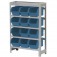 Estante met�lica com 12 gavetas n� 5 azul - EM12/5A