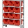 Estante met�lica com 12 gavetas n� 5 vermelha - EF12/5V