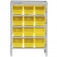 Estante met�lica com 12 gavetas n� 5 amarela - EF12/5AM