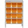 Estante met�lica com 12 gavetas n� 5 laranja - EF12/5L