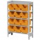 Estante met�lica com 12 gavetas n� 5 laranja - EF12/5L
