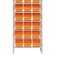 Estante met�lica com 27 gavetas n� 5 laranja      