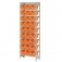 Estante met�lica com 27 gavetas n� 5 laranja      