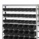 Estante met�lica com 49 gavetas preta medidas diversas  - EM49P