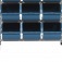 Estante met�lica com 9 gavetas n� 7 azul - EF9/7A