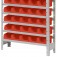 Estante met�lica com 30 gavetas n� 3 vermelha - EF30/3V