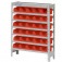 Estante met�lica com 30 gavetas n� 3 vermelha - EF30/3V