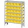Estante met�lica com 30 gavetas n� 3 amarela - EF30/3AM