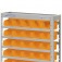 Estante met�lica com 30 gavetas n� 3 laranja - EF30/3L