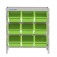 Estante met�lica com 9 gavetas n� 7 verde - EF9/7VD