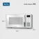 Micro-ondas 34 litros 1400W 10 n�veis de pot�ncia - MO-02-34-W  220V