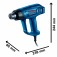 Soprador t�rmico 1600W 60 a 550�C 2 est�gios com acess�rio - GHG180  110V