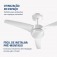 Ventilador de teto 3 p�s branco Maxi Air - VTE-01  110V