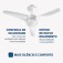 Ventilador de teto 3 p�s branco Maxi Air - VTE-01  110V