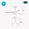 Ventilador de teto 3 p�s branco Maxi Air - VTE-01  110V