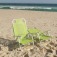 Cadeira de praia dobr�vel em 5 posi��es verde - Copacabana