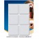 Feltro protetor adesivo quadrado 30 mm branco com 12 unidades