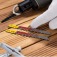 L�mina serra tico tico 75 mm 6 dentes bimetal para madeira 5 pe�as - BU36T
