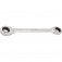 Chave estrela com catraca 10 x 11 mm a�o cromo van�dio