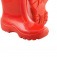 Bota infantil de PVC vermelha com forro  