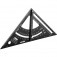 Esquadro tri�ngular de alum�nio 300 mm com goni�metro