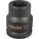 Soquete sextavado de impacto 22 mm encaixe 3/4
