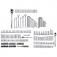 Caixa de ferramentas 3 gavetas com 203 pe�as - STMT17993-LA