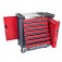Carrinho para ferramentas com 7 gavetas e porta lateral